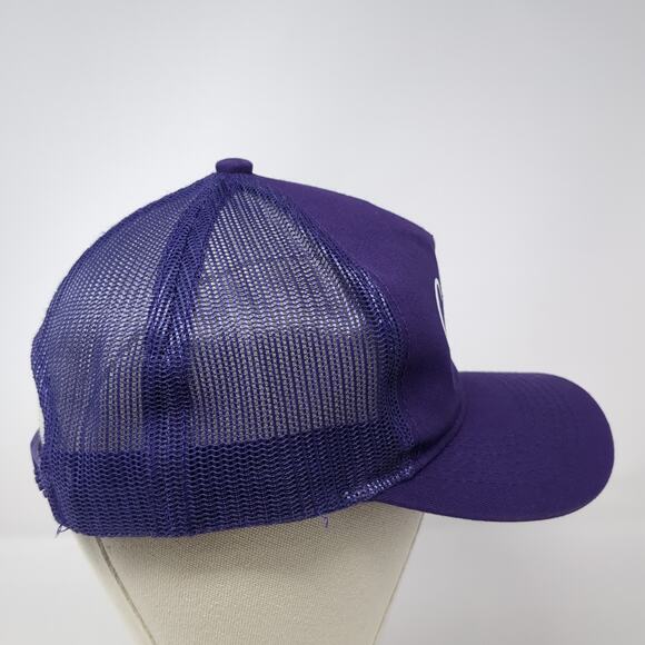 Cabela's Snapback Mesh Back Trucker Hat Purple One Size Bass Pro Shops - Picture 5 of 10